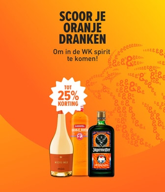 Scoor je oranje dranken! Om in de WK spirit te komen!